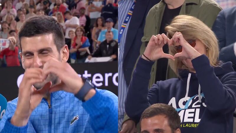 Novak Djokovic le cantó el cumpleaños a su mamá tras después de meterse en la semifinal del Australian Open 2023