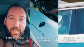 Italiano se ‘pegó’ su viaje hasta casa de Shakira para que le valorizara su Twingo