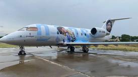 Así luce la aeronave “Tango D10S”, el avión en honor a Maradona