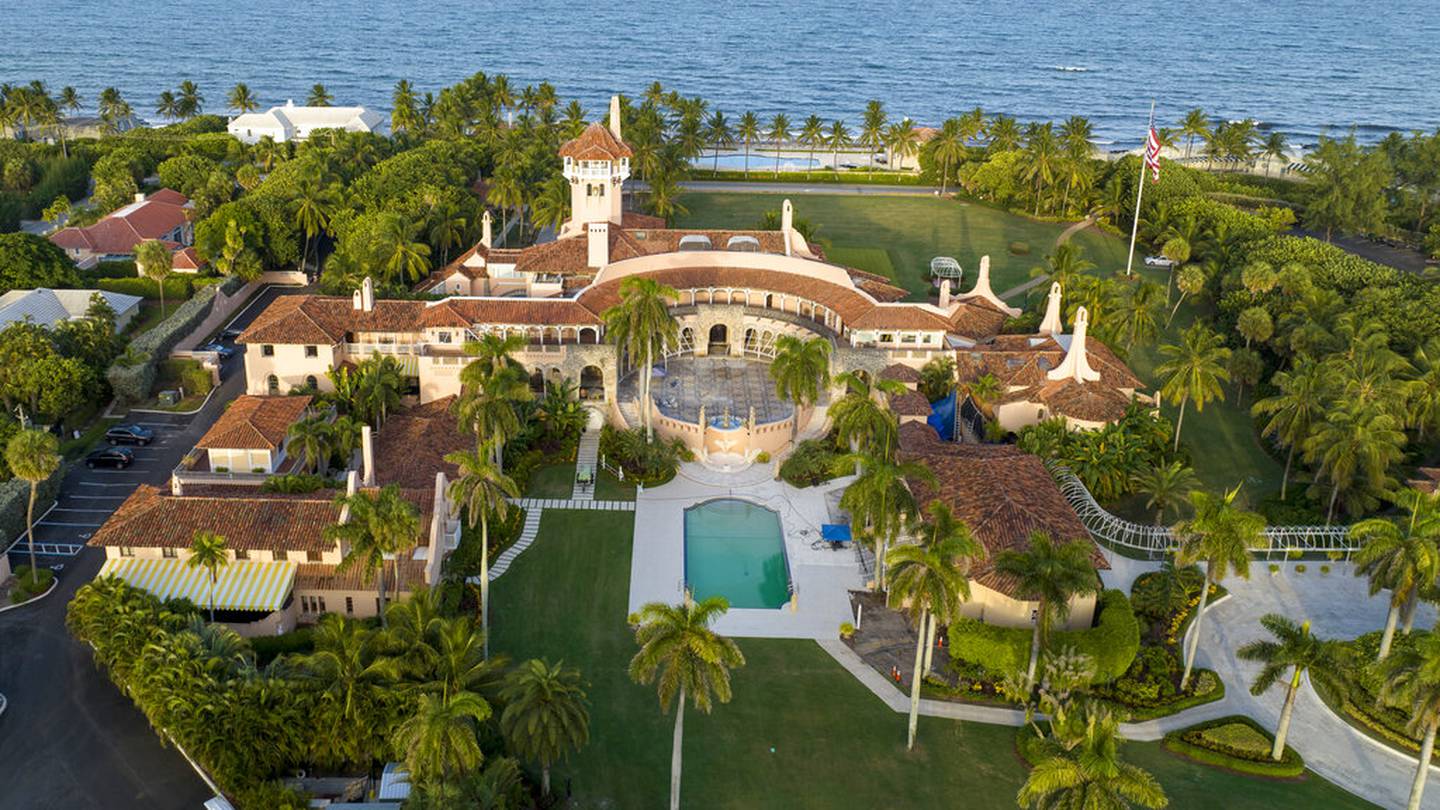 Vista aérea de la mansión Mar-a-Lago de Donald Trump.