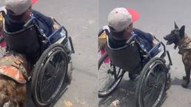 No los merecemos: perrito ayuda a su humano en silla de ruedas y se vuelve viral