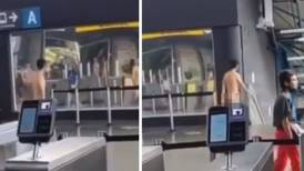 Las consecuencias que tuvo el hombre que se metió desnudo al Metro de Medellín