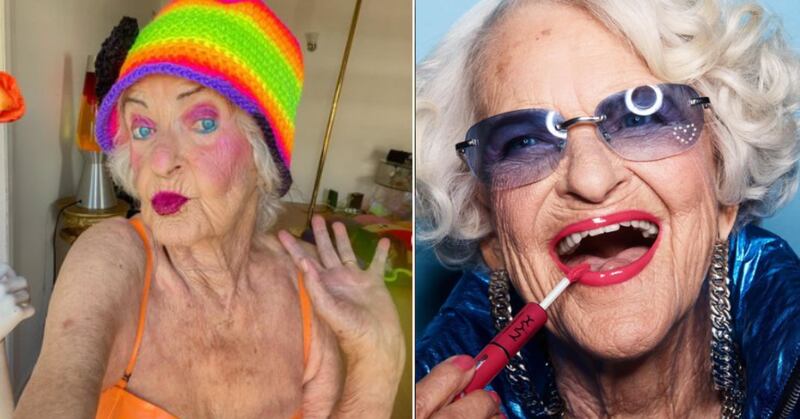Helen Ruth Van Winkle vive feliz a sus 94 años.