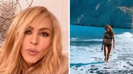 Lo negó todo: Paulina Rubio se refirió al incidente de la playa como un “montaje”