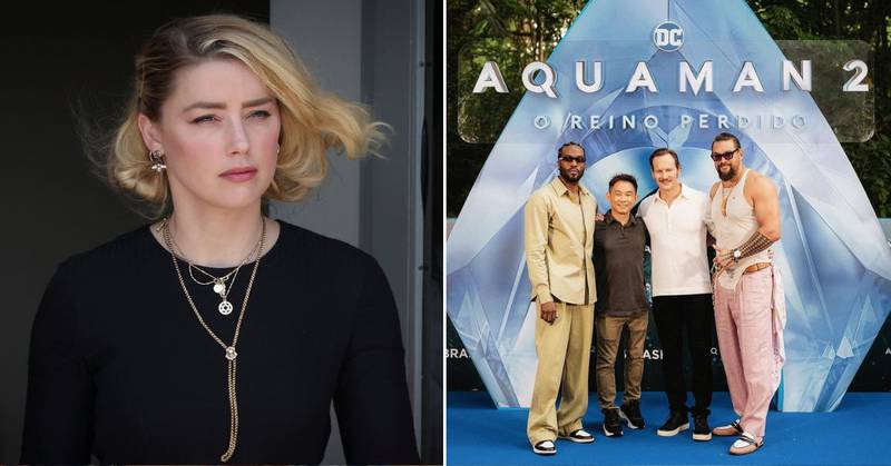Fans de Amber Heard exigen verla en las alfombras rojas de Aquaman 2