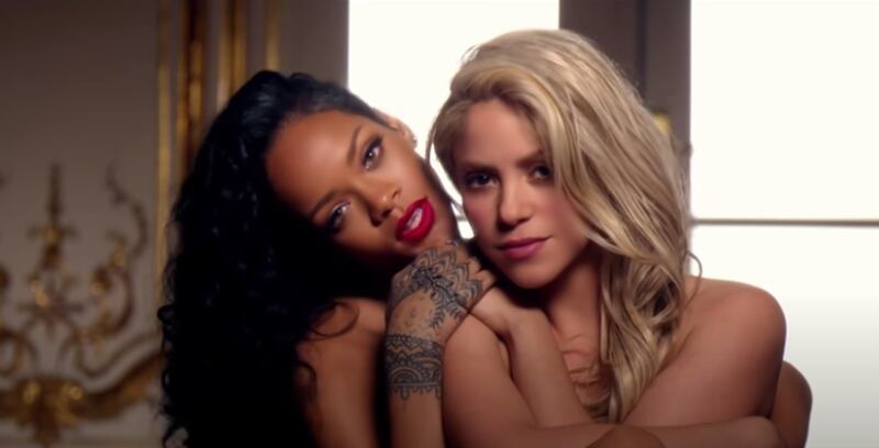Shakira y Rihanna en video musical del 2012