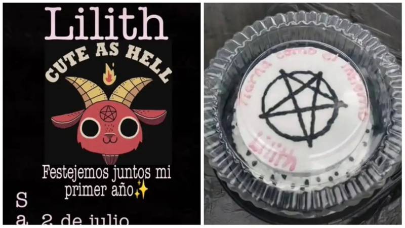“¿Con invocados o invitados?”: Madre celebró el primer cumpleaños de su hija con “fiesta satánica”