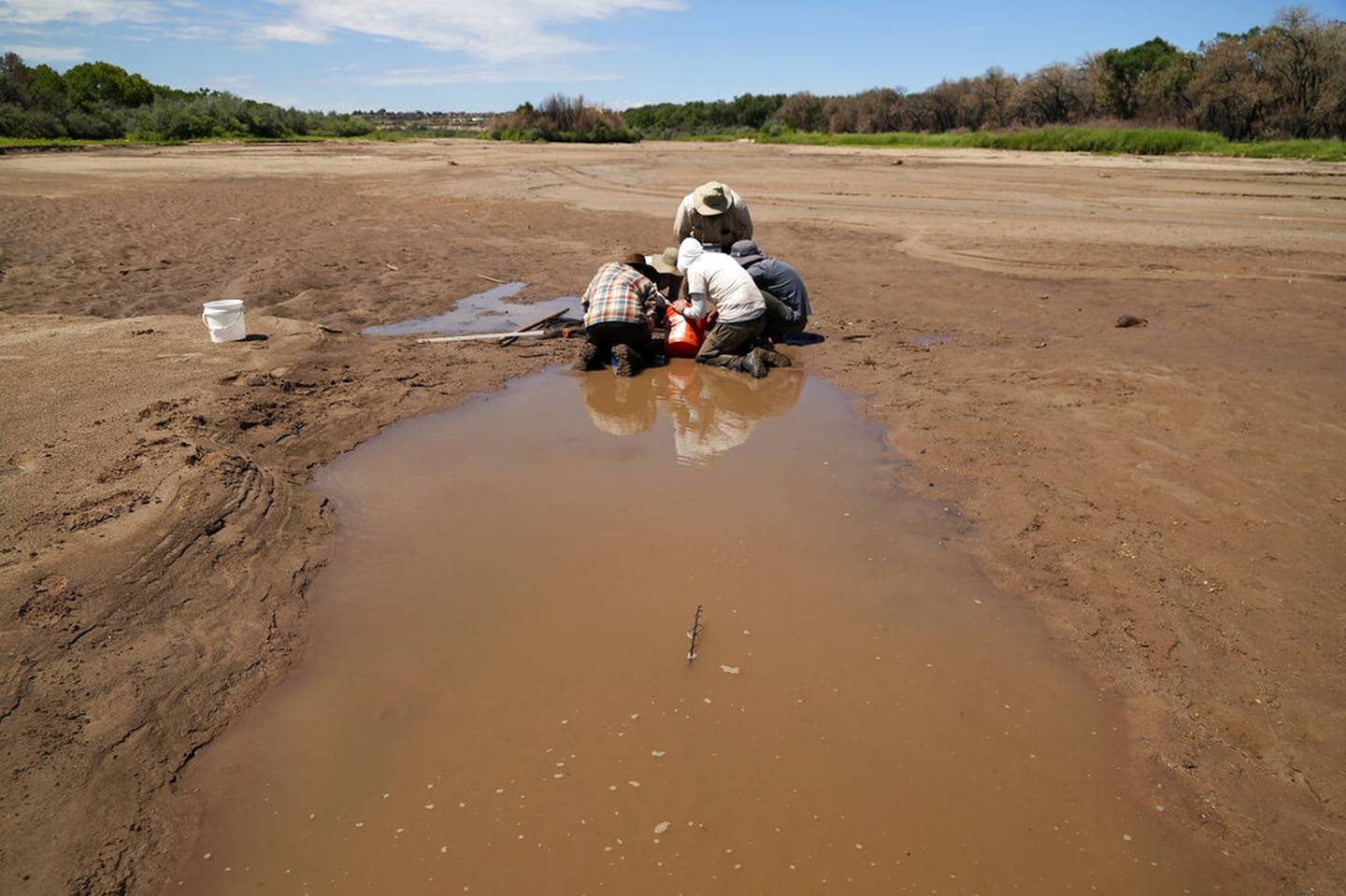 Sequía en Río Bravo.