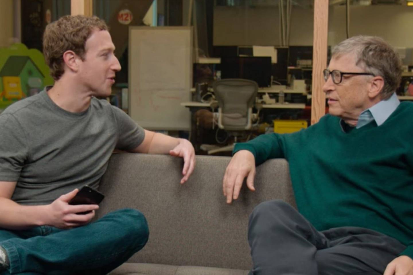 Mark Zuckerberg y Bill Gates