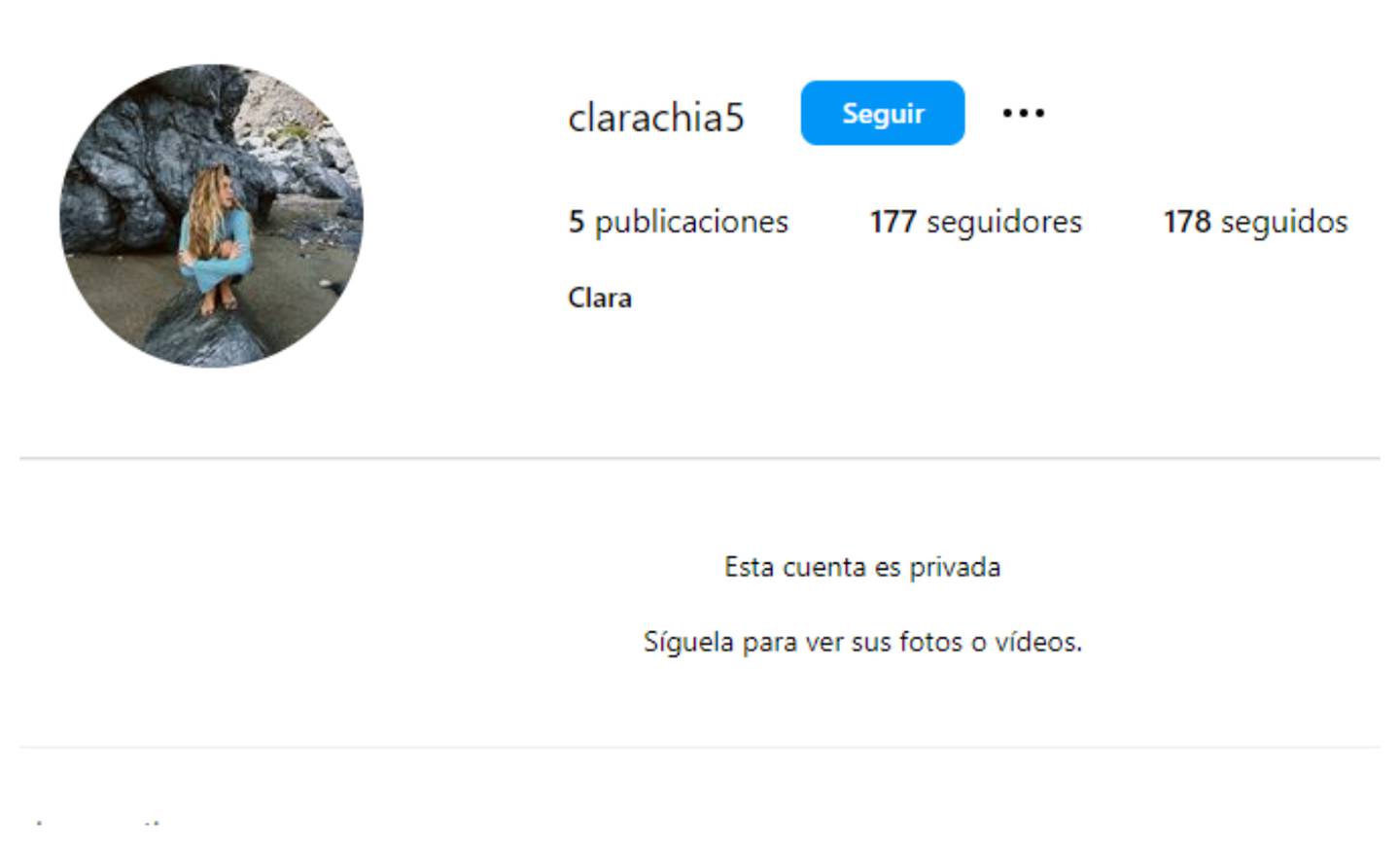 Clara Chía reactiva su cuenta de Instagram