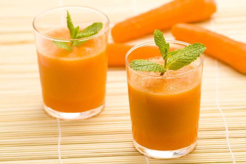 La zanahoria y la naranja actúan como desinfectantes y depurativos naturales.