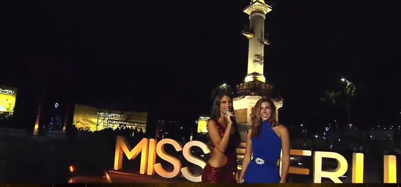Alessia Rovegno debutó en la conducción en el Miss Perú 2024.