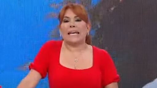 Magaly Medina, presentadora de televisión, en su programa.