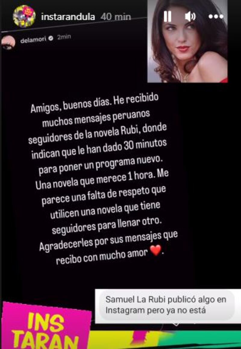 Bárbara Mori mensaje