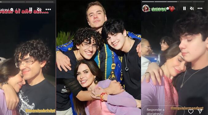 Gloria Trevi, su esposo y sus hijos