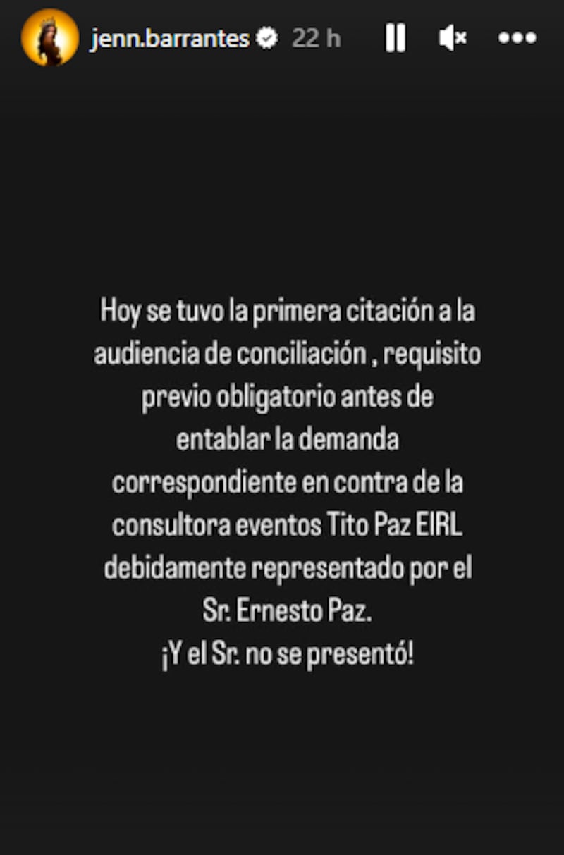 El comunicado de Jennifer Barrantes