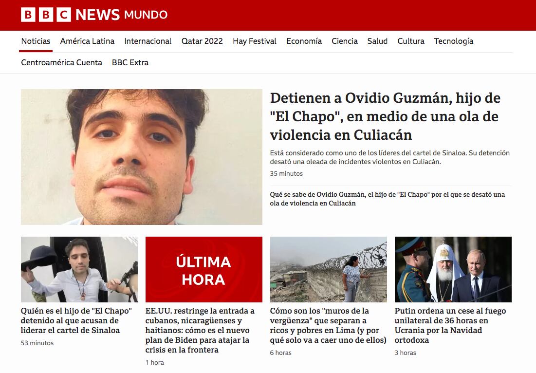 Detención de Ovidio Guzmán "El ratón".