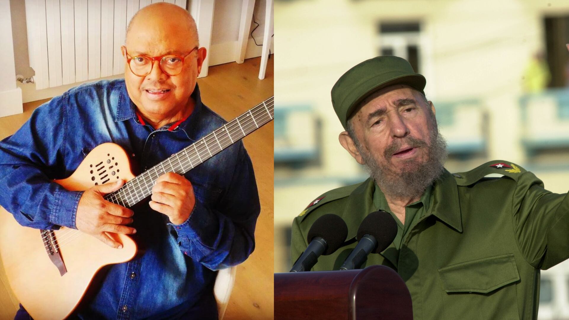 Pablo Milanés y Fidel Castro
