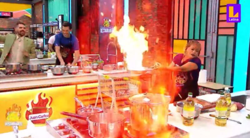 Zelma Gálvez en el El Gran Chef Famosos.