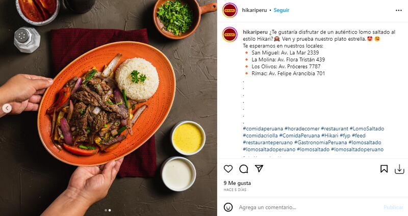 El lomo saltado de Hikari.
