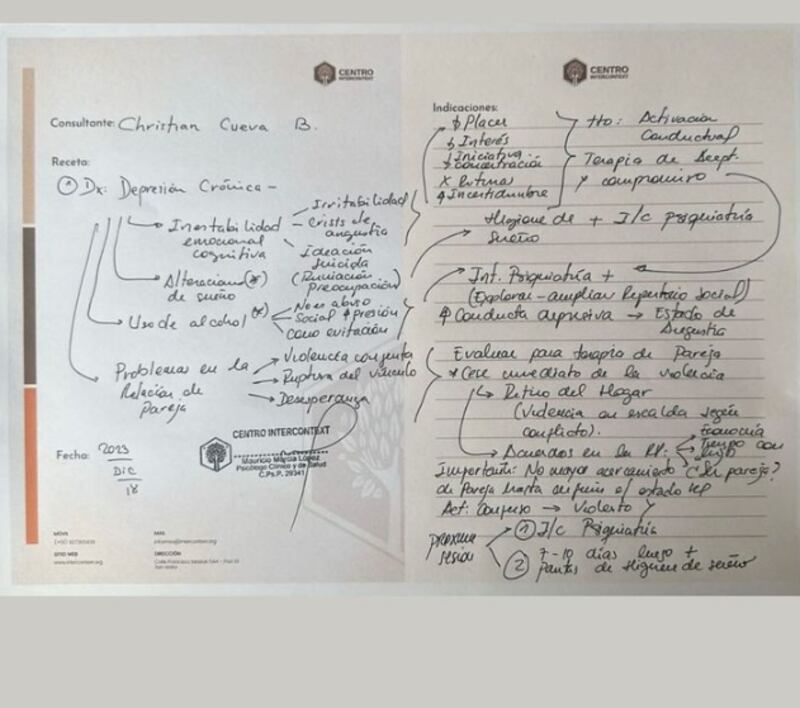 Christian Cueva revela en sus redes sociales supuesto diagnóstico médico tras las graves acusaciones de agresiones.