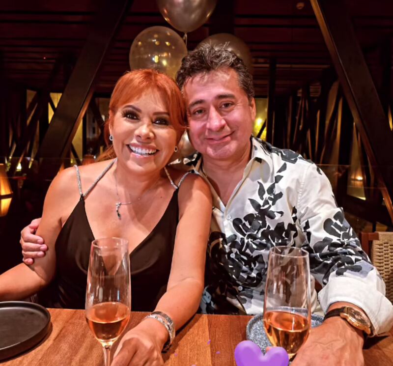 Magaly Medina festeja sus 61 años junto a Alfredo Zambrano