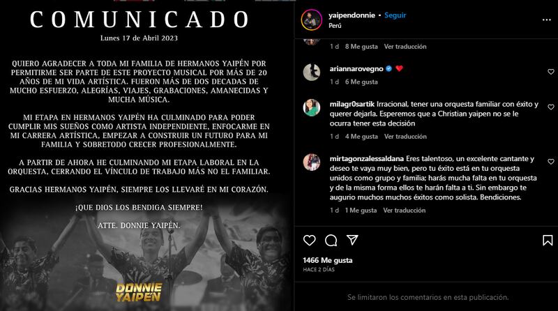 Donnie Yaipén es llamado "irracional"
