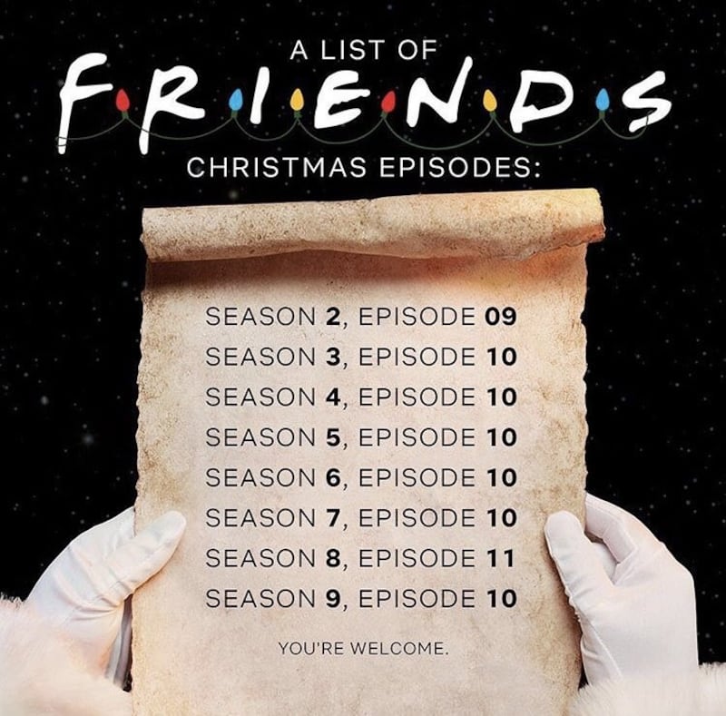 Friends episodios de Navidad