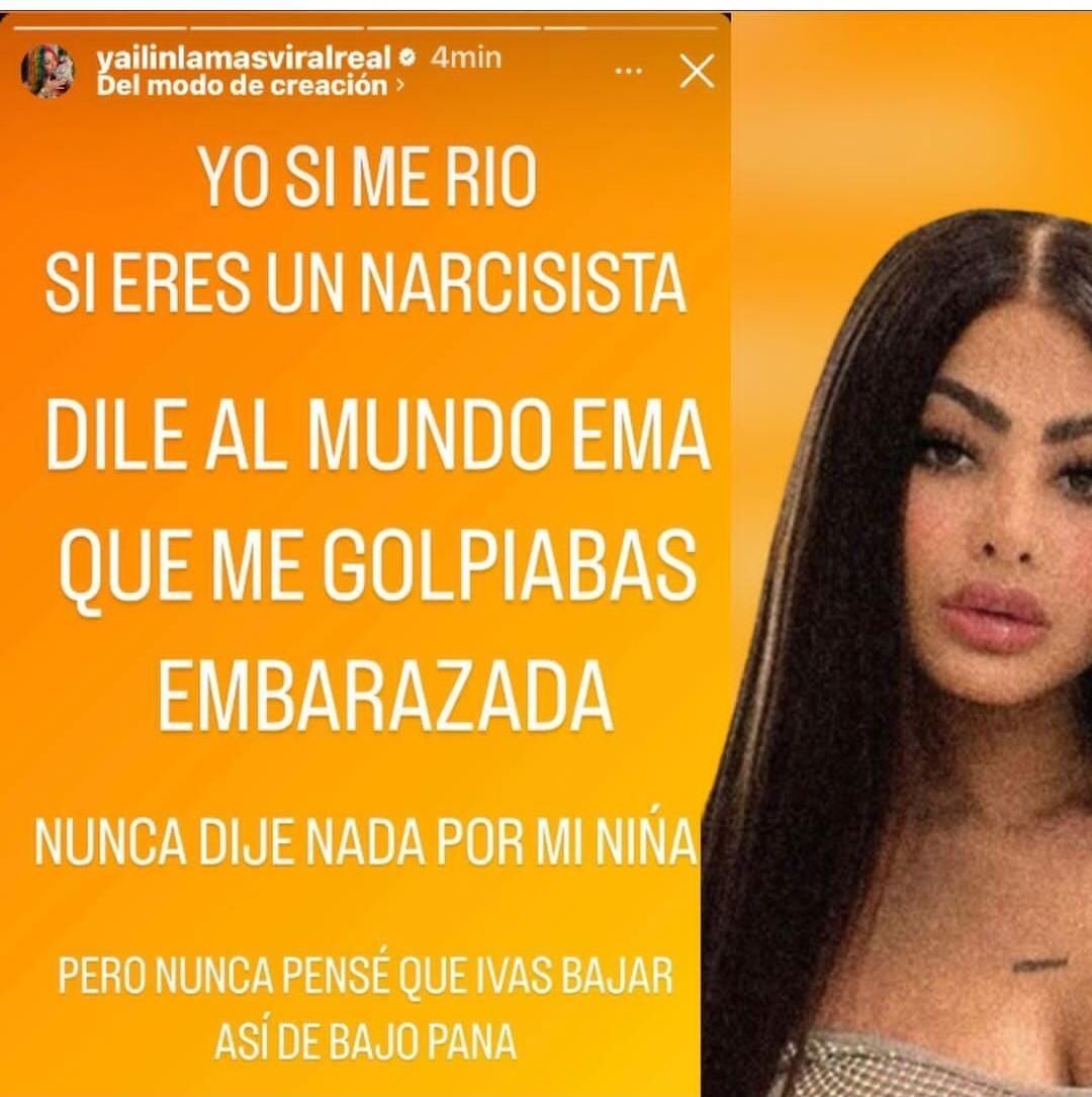 Capturas de historias de Instagram de Yailin