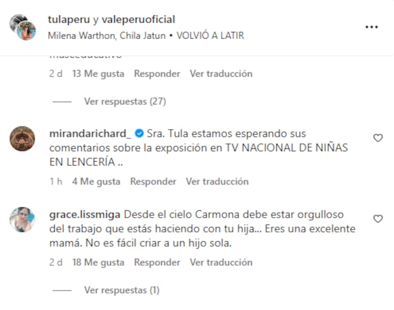 Mensajes a Tula Rodríguez