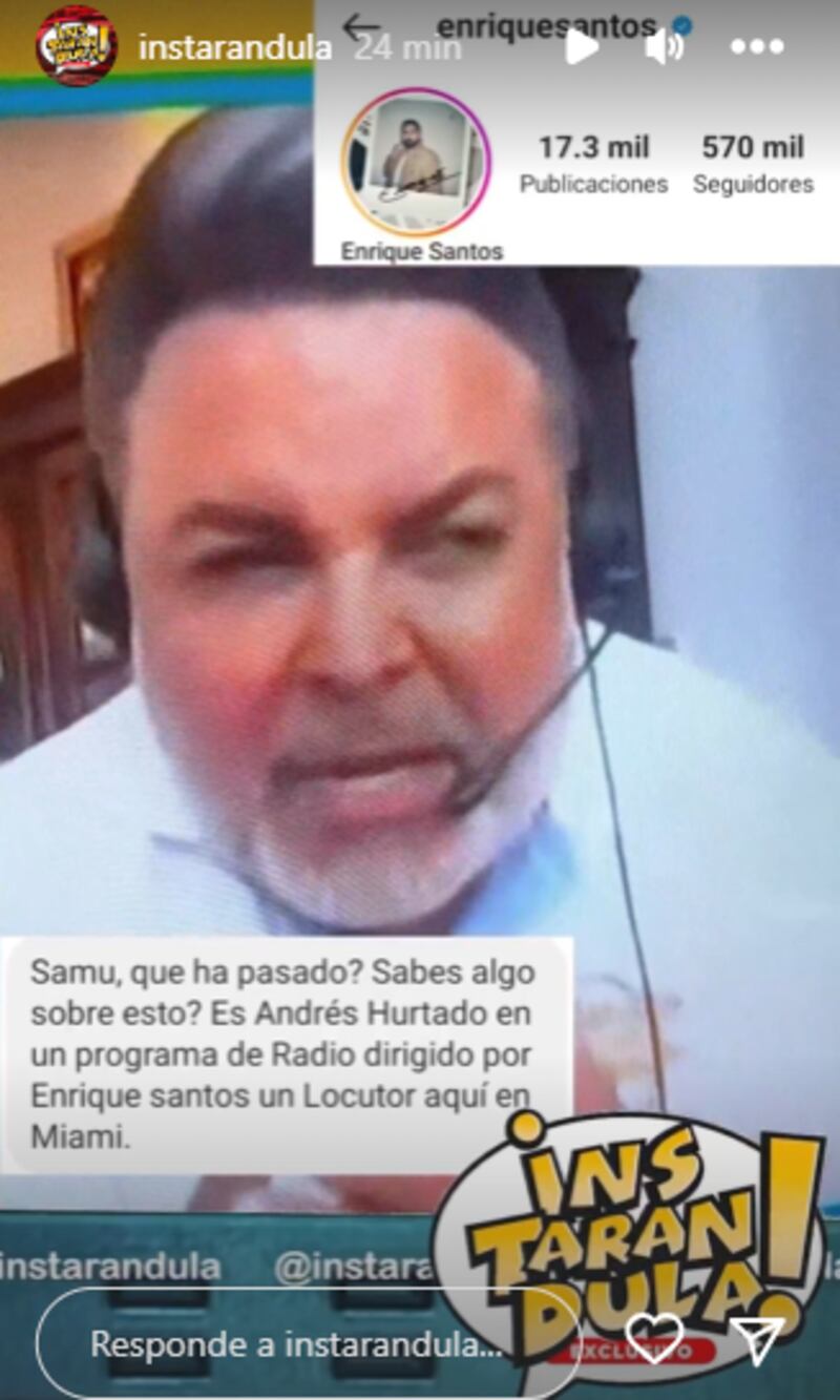 Andrés Hurtado apaleado por Enrique Santos.
