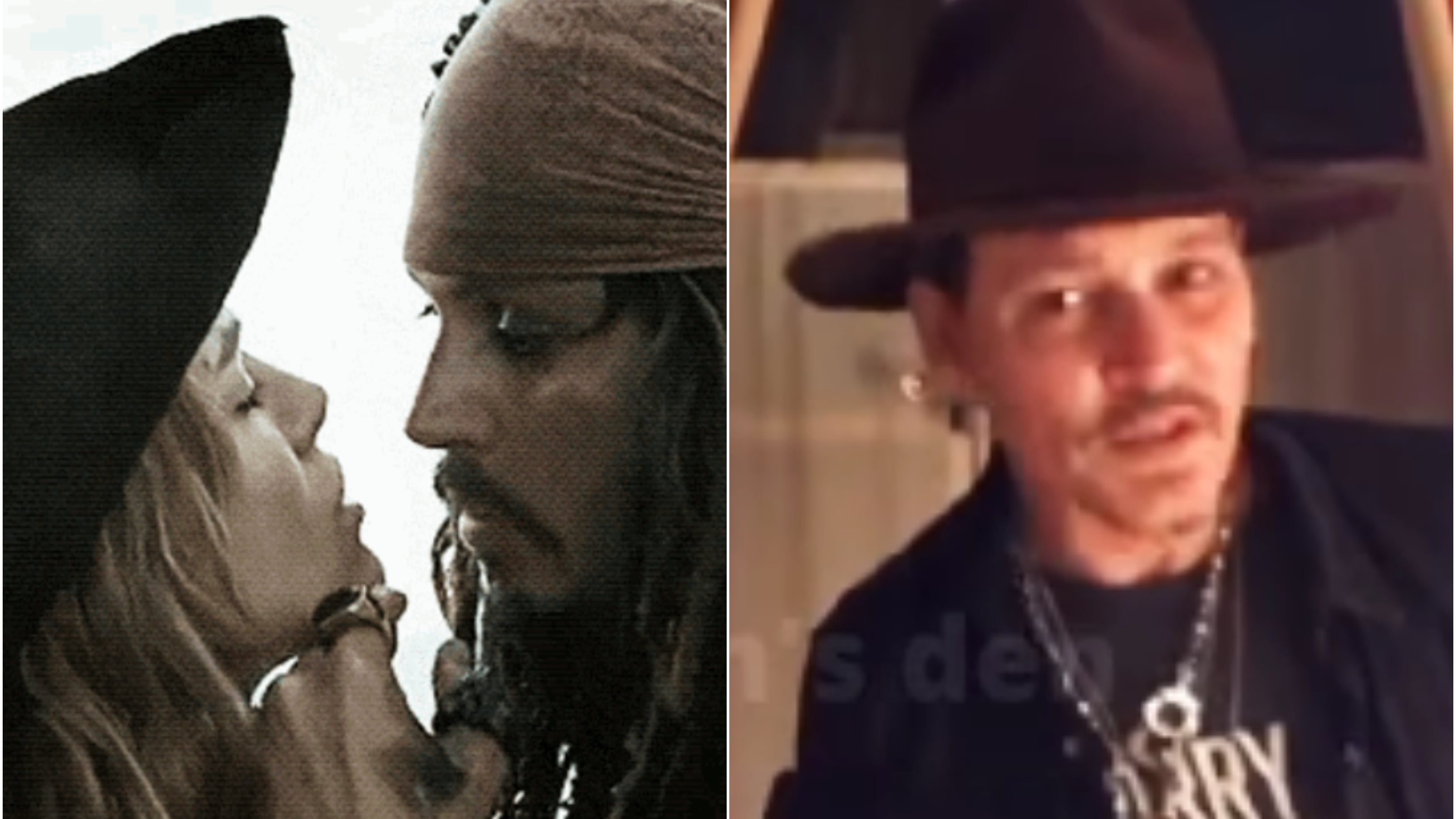 Johnny Depp revivió una escena del Capitán Jack Sparrow