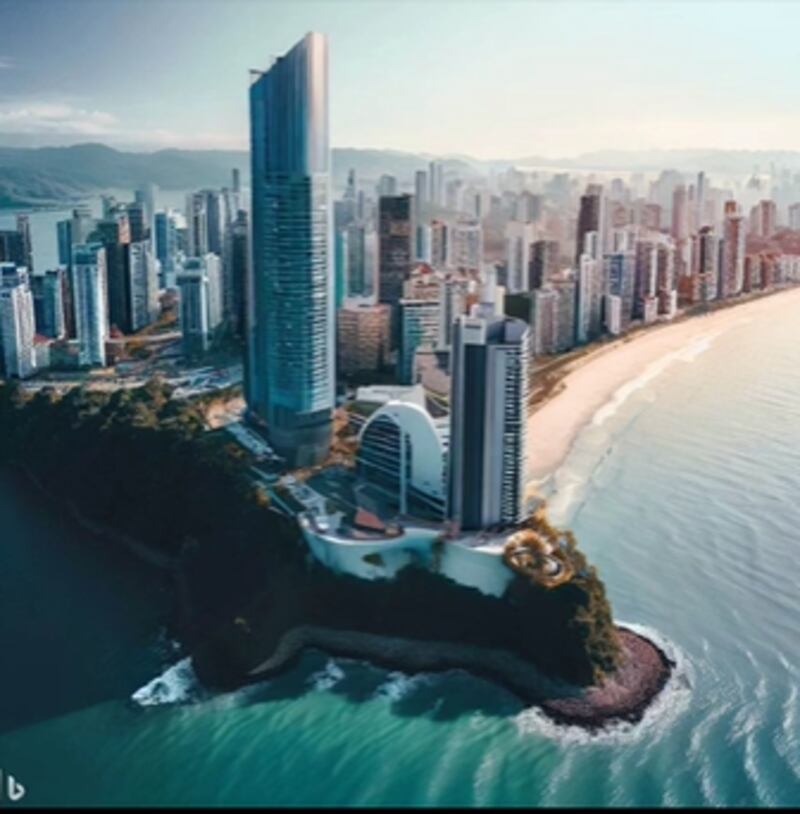 Los rascacielos en Miraflores.