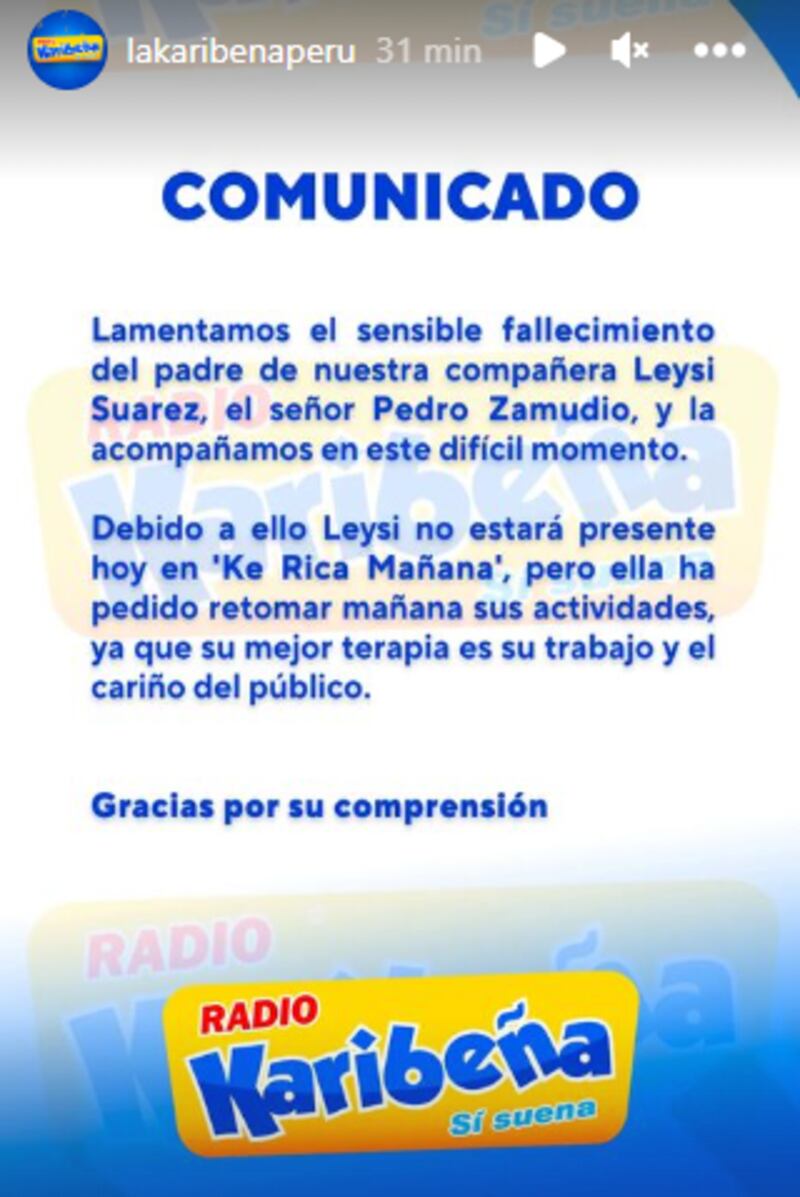 Comunicado de La Karibeña