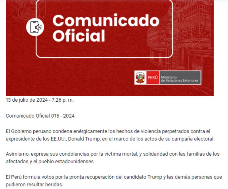 Gobierno de Dina Boluarte.