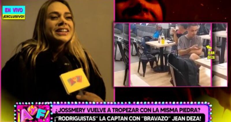 Jossmery Toledo habla de su reencuentro con Jean Deza.
