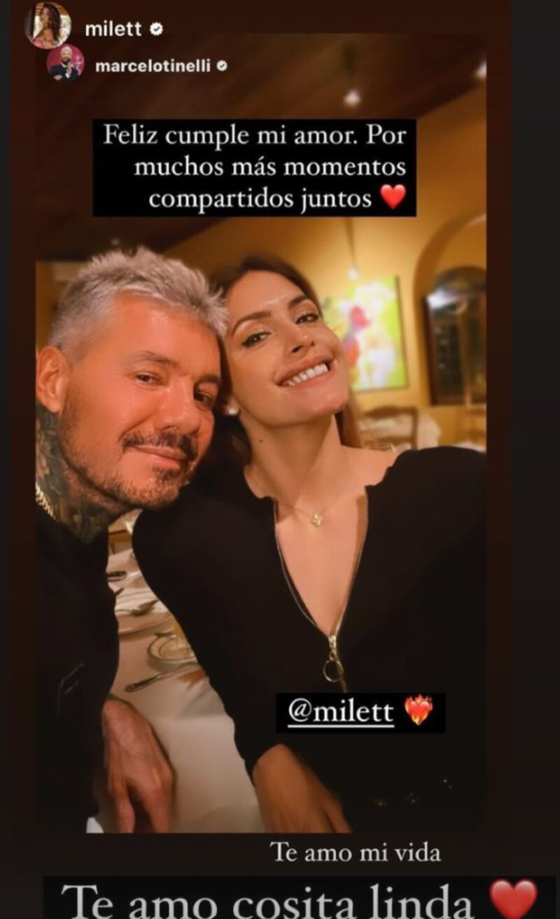 Marcelo Tinelli dedica mensaje en cumpleaños de Milett Figueroa.