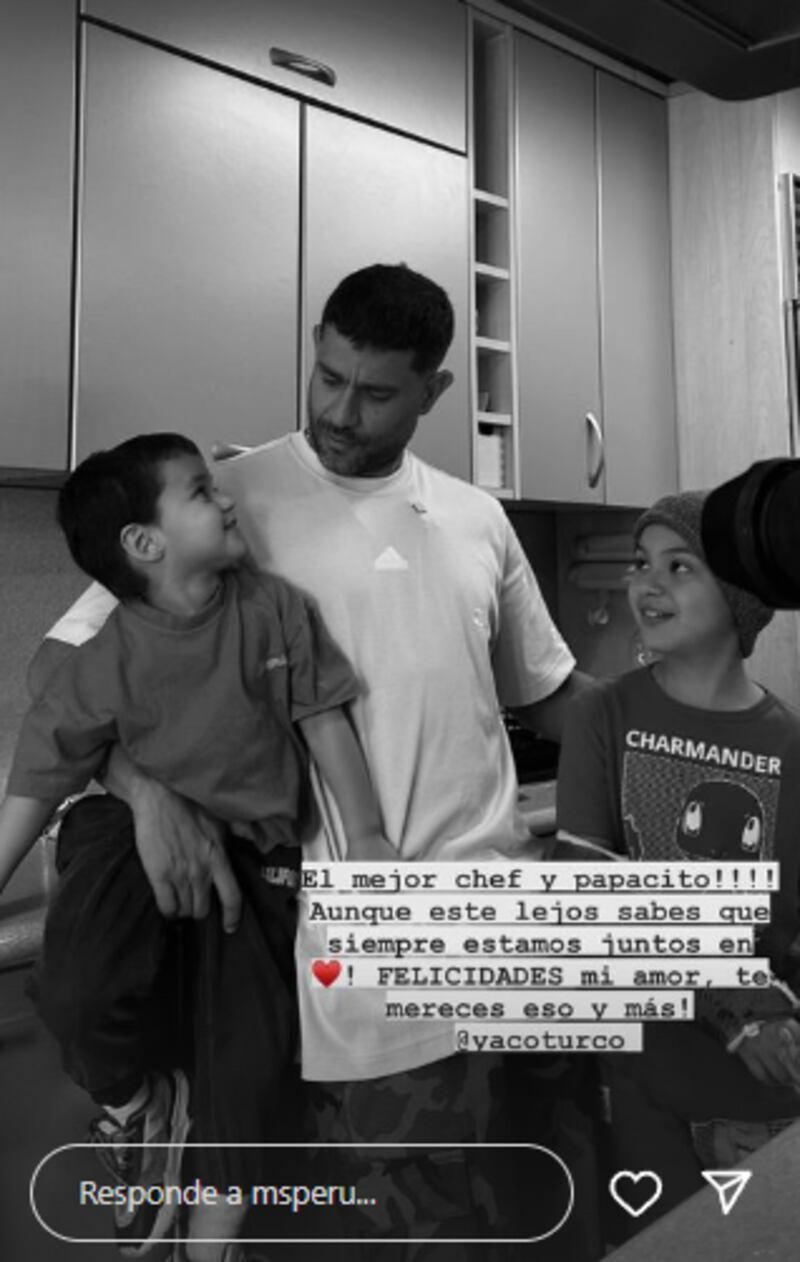 Natalie Vértiz le dedicó mensaje a Yaco.