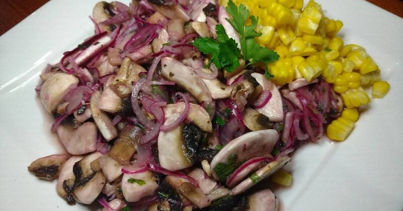 Ceviche de hongos