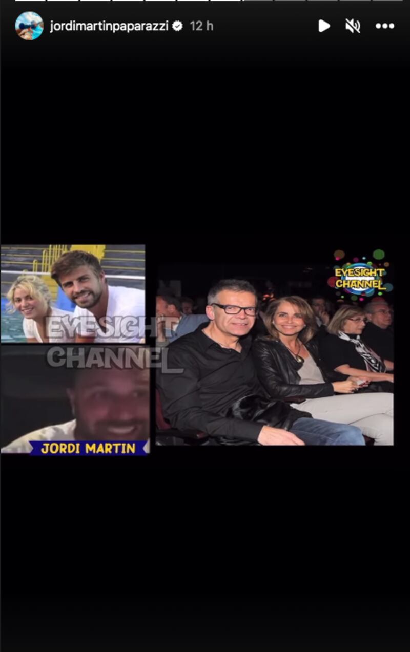 shakira y gerard pique jordi martin en entrevista pantallazo tomado de instagram