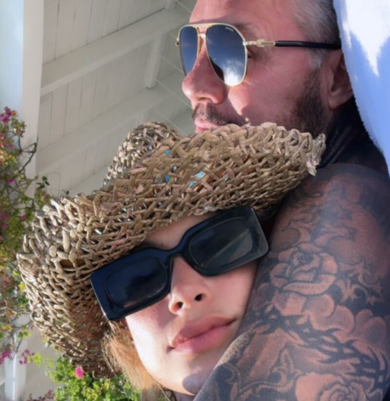 Marcelo Tinelli y Milett Figueroa disfrutan de verano.