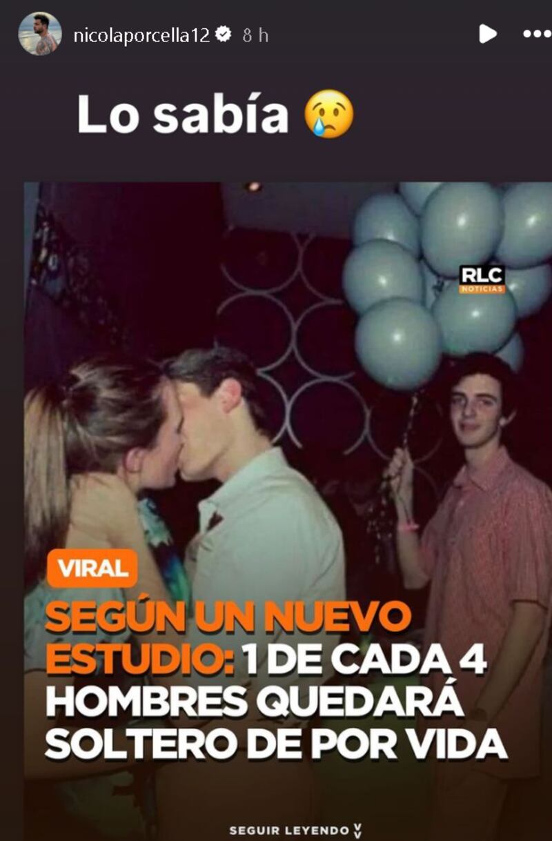 Nicola Porcella ¿ se resigna a la soltería de por vida?
