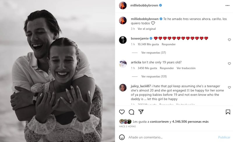 La actriz confirmó este martes su matrimonio con Bongiovi en una publicación de Instagram.