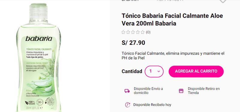Tónico facial