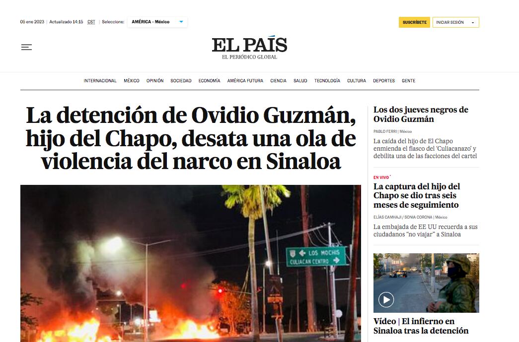 Detención de Ovidio Guzmán "El ratón".