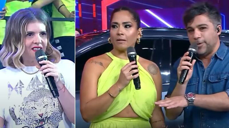 Johanna San Miguel, Katia Palma y Renzo Schuller.