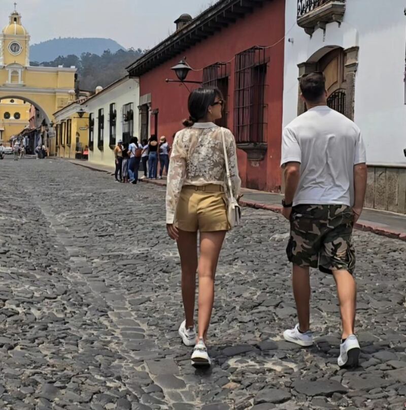 PatricIo Parodi y Luciana Fuster se reencontraron en Guatemala.