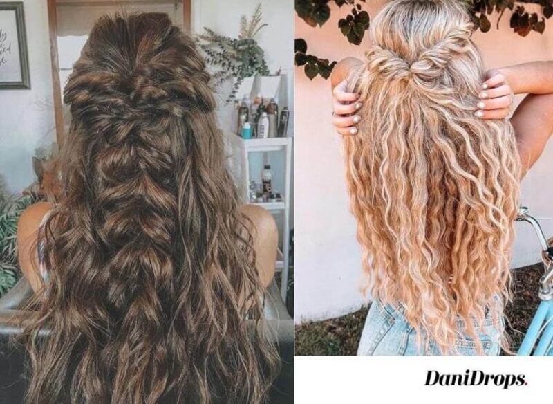 penteado para cabelo ondulado