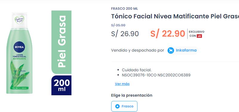 Tónico facial